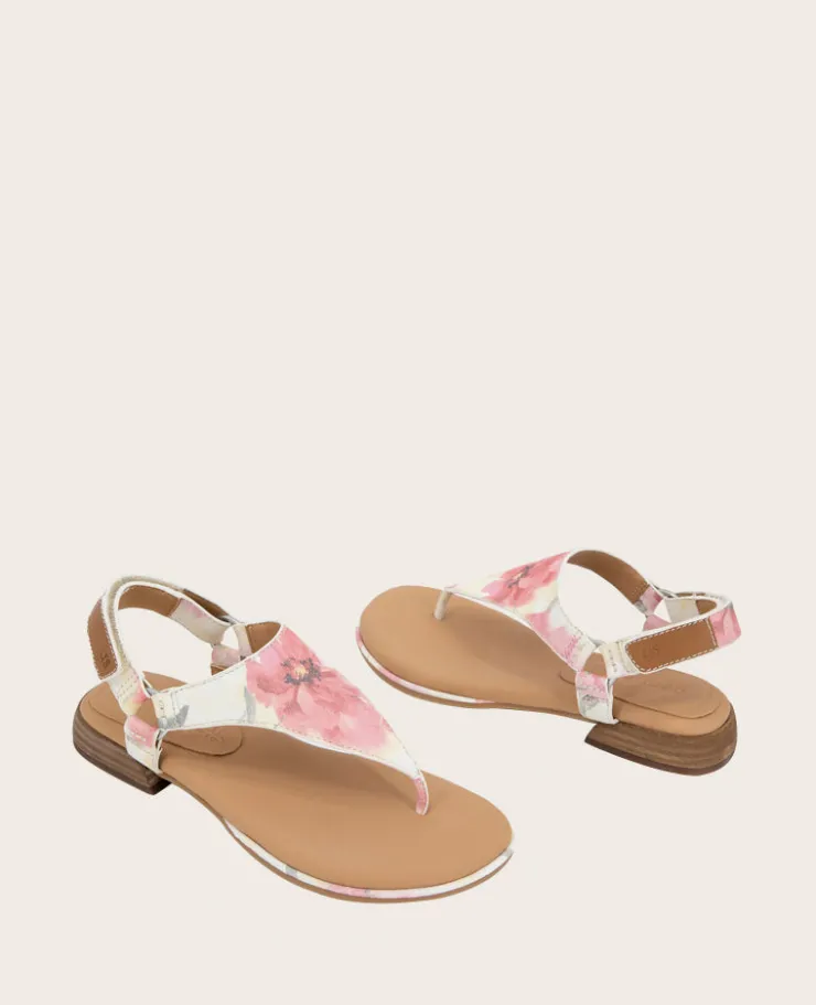 GENTLE SOULS - Holly Suede Floral Ankle Strap Thong>Kenneth Cole Hot