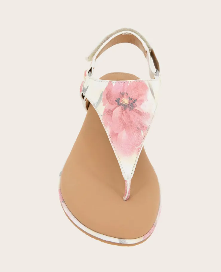 GENTLE SOULS - Holly Suede Floral Ankle Strap Thong>Kenneth Cole Hot