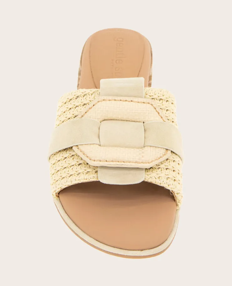 GENTLE SOULS - Hudson Raffia Slip On Sandal>Kenneth Cole Discount