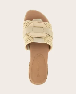 GENTLE SOULS - Hudson Raffia Slip On Sandal><noscript><img width=