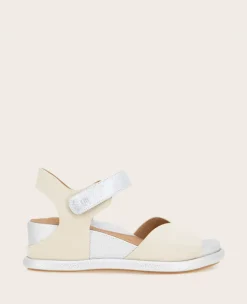 GENTLE SOULS - Jalleen Metallic Combo Ankle Strap Wedge>Kenneth Cole Clearance