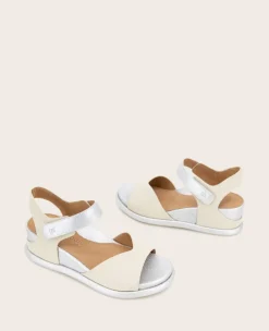 GENTLE SOULS - Jalleen Metallic Combo Ankle Strap Wedge><noscript><img width=