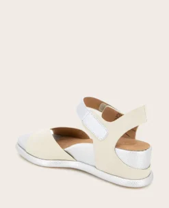 GENTLE SOULS - Jalleen Metallic Combo Ankle Strap Wedge><noscript><img width=