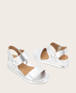 GENTLE SOULS - Jolisa Metallic Woven Detail Wedge><noscript><img width=