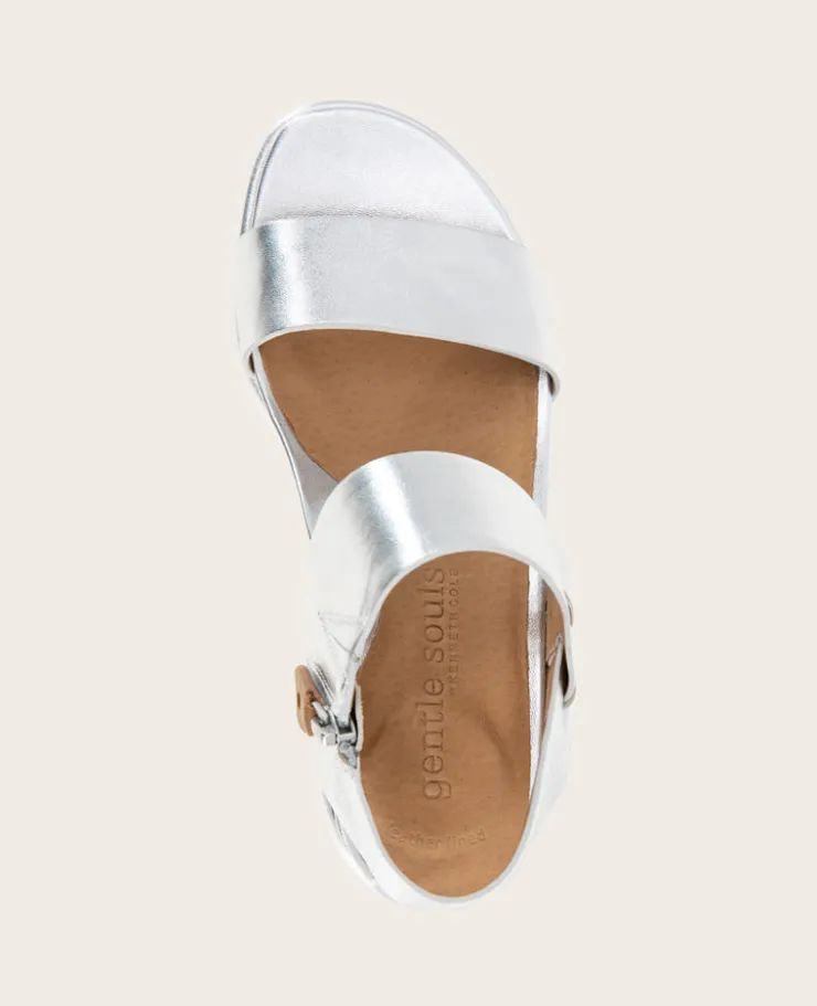 GENTLE SOULS - Jolisa Metallic Woven Detail Wedge>Kenneth Cole Clearance