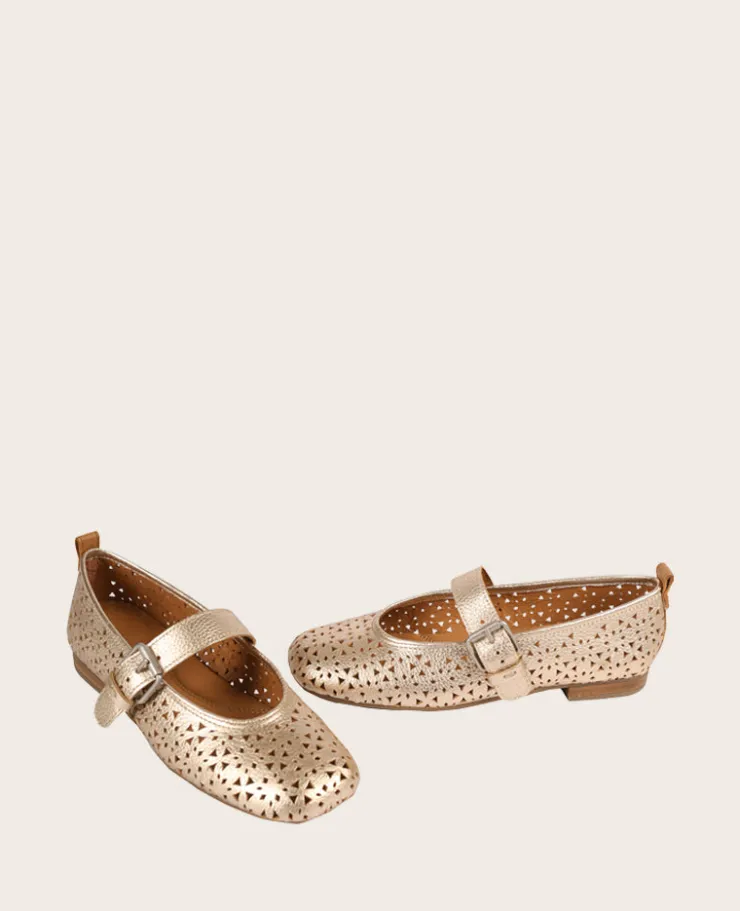 GENTLE SOULS - Karla Perforated Metallic Mary Jane>Kenneth Cole Online