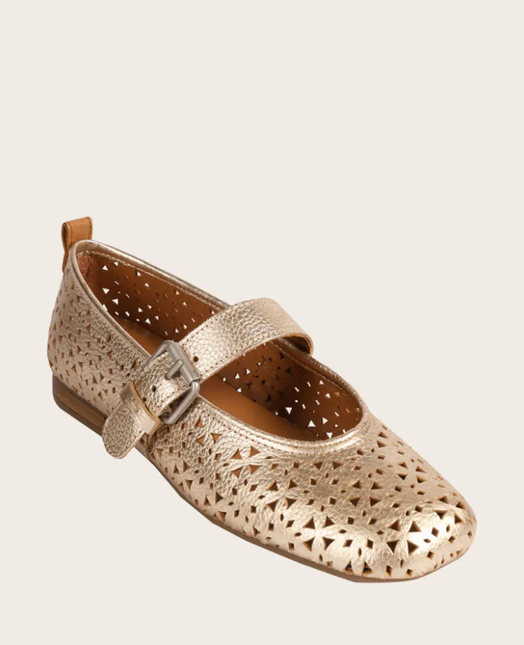 GENTLE SOULS - Karla Perforated Metallic Mary Jane>Kenneth Cole Online