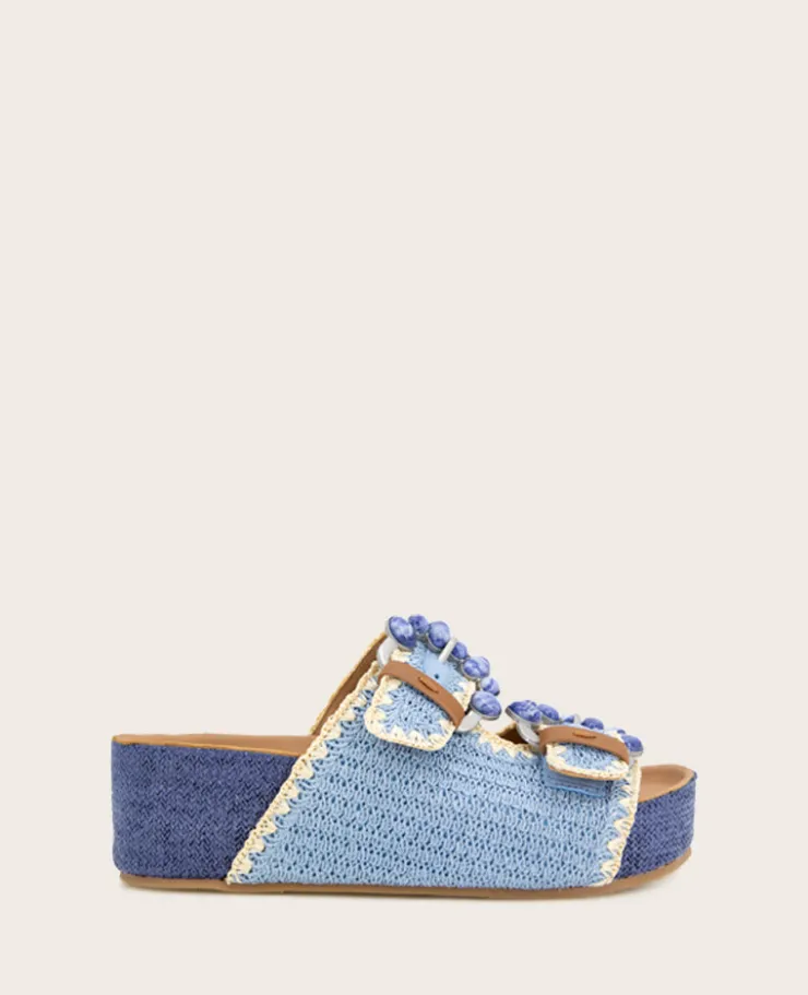 GENTLE SOULS - Kendall Raffia Wrap Buckle Wedge>Kenneth Cole Best