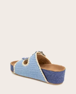 GENTLE SOULS - Kendall Raffia Wrap Buckle Wedge><noscript><img width=