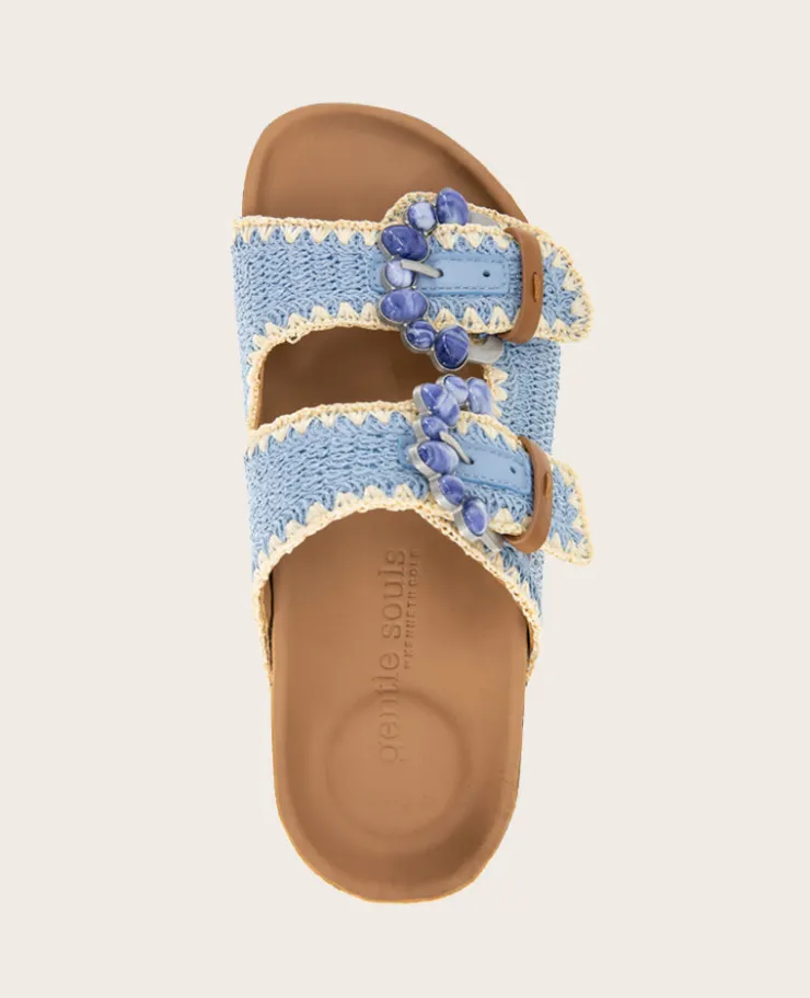 GENTLE SOULS - Kendall Raffia Wrap Buckle Wedge>Kenneth Cole Best