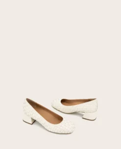 GENTLE SOULS - Lancine Leather Woven Heel><noscript><img width=