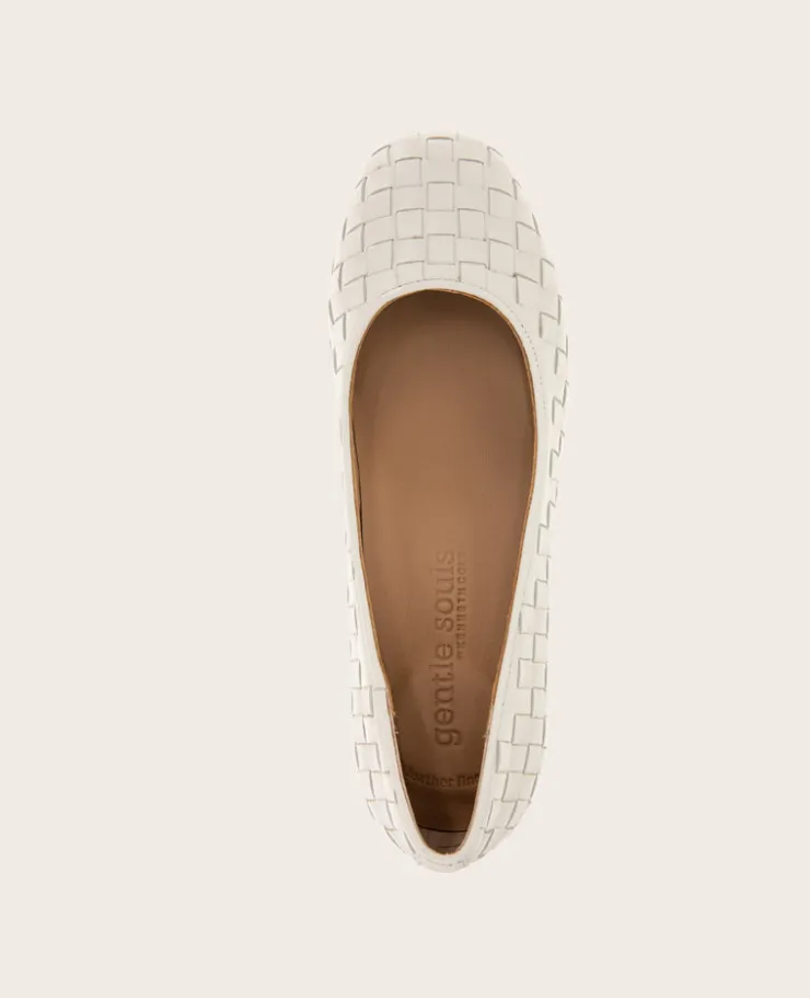GENTLE SOULS - Lancine Leather Woven Heel>Kenneth Cole Outlet