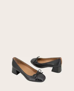 GENTLE SOULS - Lancine Leather Bow Heel><noscript><img width=