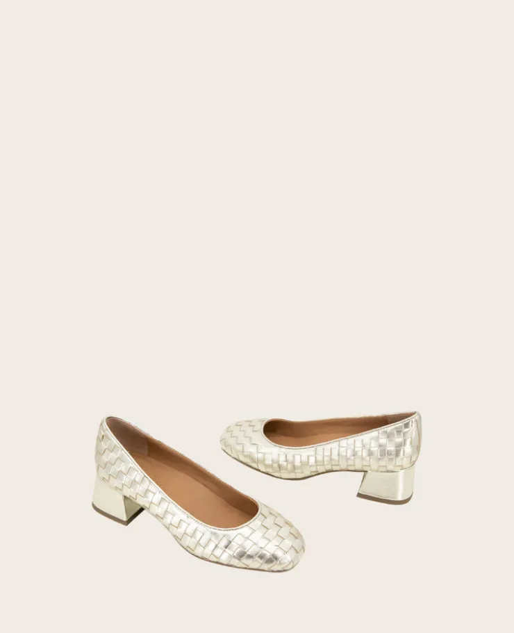 GENTLE SOULS - Lancine Metallic Woven Heel>Kenneth Cole New