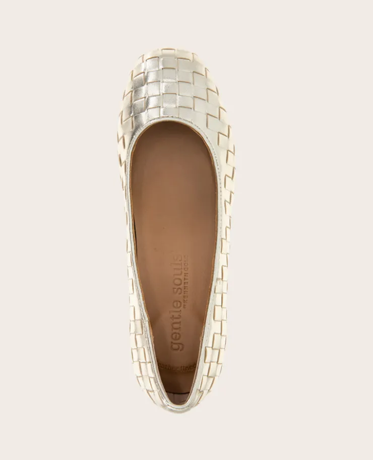 GENTLE SOULS - Lancine Metallic Woven Heel>Kenneth Cole New