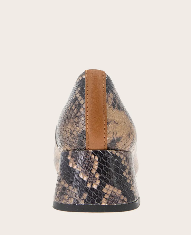 GENTLE SOULS - Lancine Snakeskin Leather Bow Heel>Kenneth Cole New