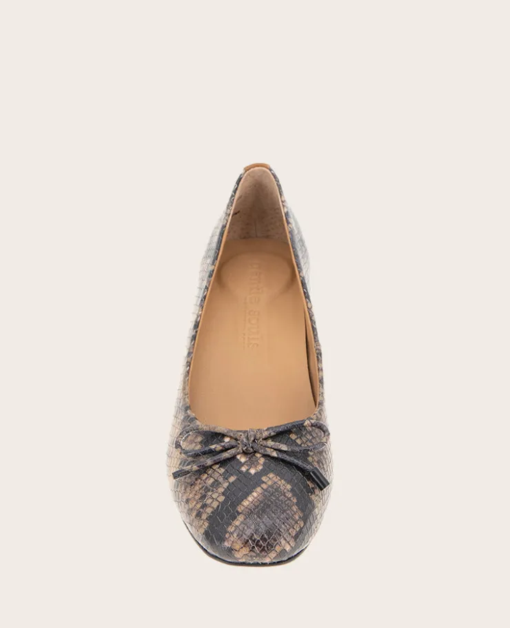 GENTLE SOULS - Lancine Snakeskin Leather Bow Heel>Kenneth Cole New