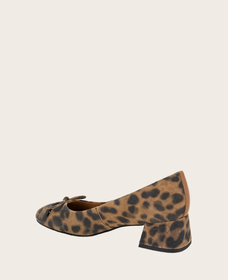 GENTLE SOULS - Lancine Suede Leopard Bow Heel>Kenneth Cole
