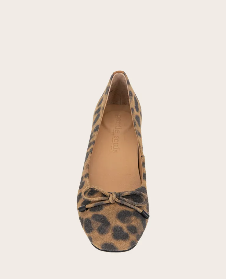 GENTLE SOULS - Lancine Suede Leopard Bow Heel>Kenneth Cole