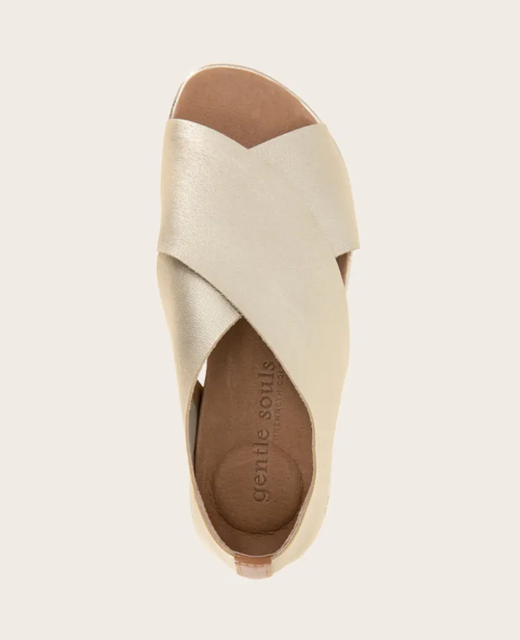 GENTLE SOULS - Laniey X-Band Leather Sandal>Kenneth Cole Online