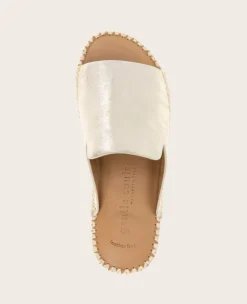 GENTLE SOULS - Leilani Metallic Platform Slip On Sandal><noscript><img width=