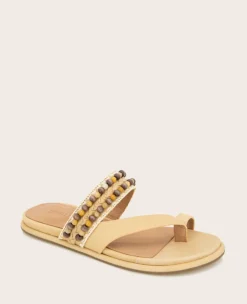 GENTLE SOULS - Lentini Leather Beaded Sandal><noscript><img width=