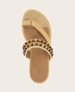 GENTLE SOULS - Lentini Leather Beaded Sandal><noscript><img width=