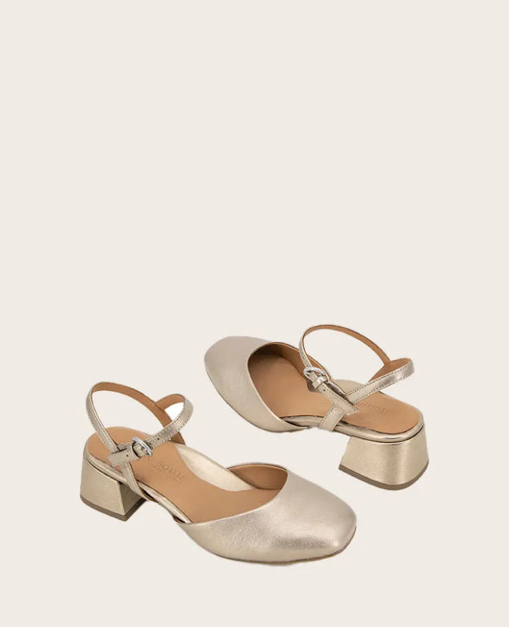 GENTLE SOULS - Lucinda Metallic Closed Toe Strap Sandal>Kenneth Cole Discount