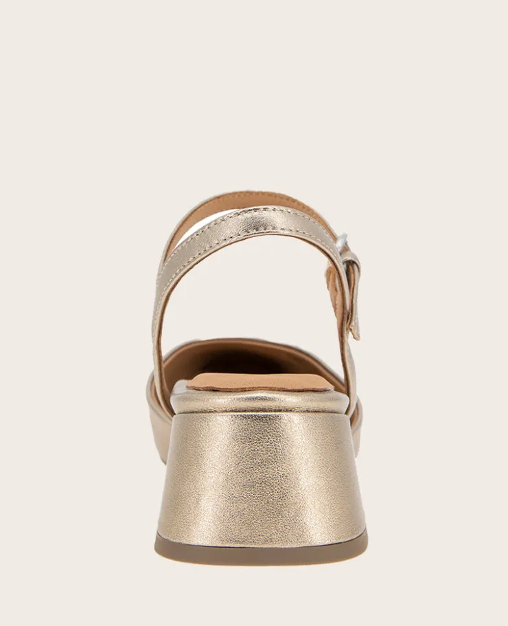 GENTLE SOULS - Lucinda Metallic Closed Toe Strap Sandal>Kenneth Cole Discount