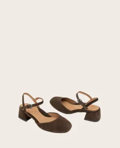 GENTLE SOULS - Lucinda Suede Closed Toe Strap Sandal><noscript><img width=