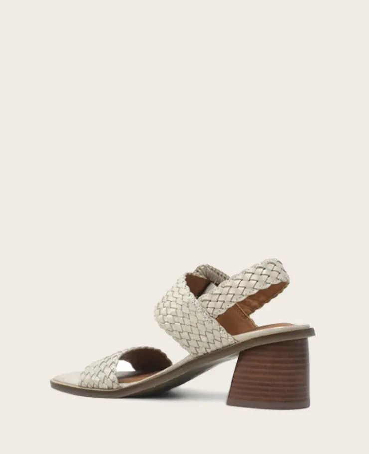 GENTLE SOULS - Madylyn Metallic Woven Leather Heel Sandal>Kenneth Cole
