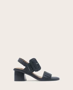 GENTLE SOULS - Madylyn Woven Leather Heel Sandal>Kenneth Cole Online