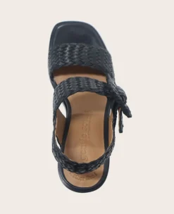 GENTLE SOULS - Madylyn Woven Leather Heel Sandal><noscript><img width=