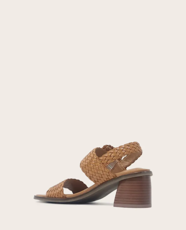 GENTLE SOULS - Madylyn Woven Leather Heel Sandal>Kenneth Cole Hot