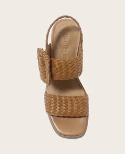 GENTLE SOULS - Madylyn Woven Leather Heel Sandal><noscript><img width=