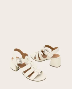 GENTLE SOULS - Margarite Leather Heel Sandal><noscript><img width=