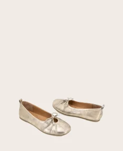 GENTLE SOULS - Marilyn Leather Pleated Ballet Flat><noscript><img width=