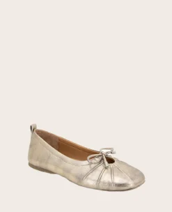 GENTLE SOULS - Marilyn Leather Pleated Ballet Flat><noscript><img width=