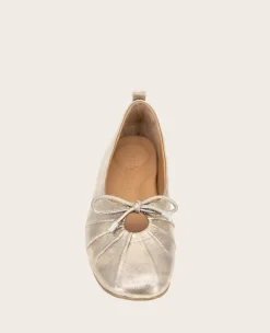 GENTLE SOULS - Marilyn Leather Pleated Ballet Flat><noscript><img width=