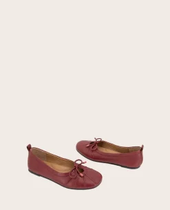 GENTLE SOULS - Marilyn Leather Pleated Ballet Flat><noscript><img width=