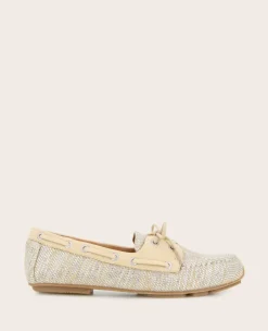 GENTLE SOULS - Marina Metallic Fabric Boat Shoe>Kenneth Cole Clearance