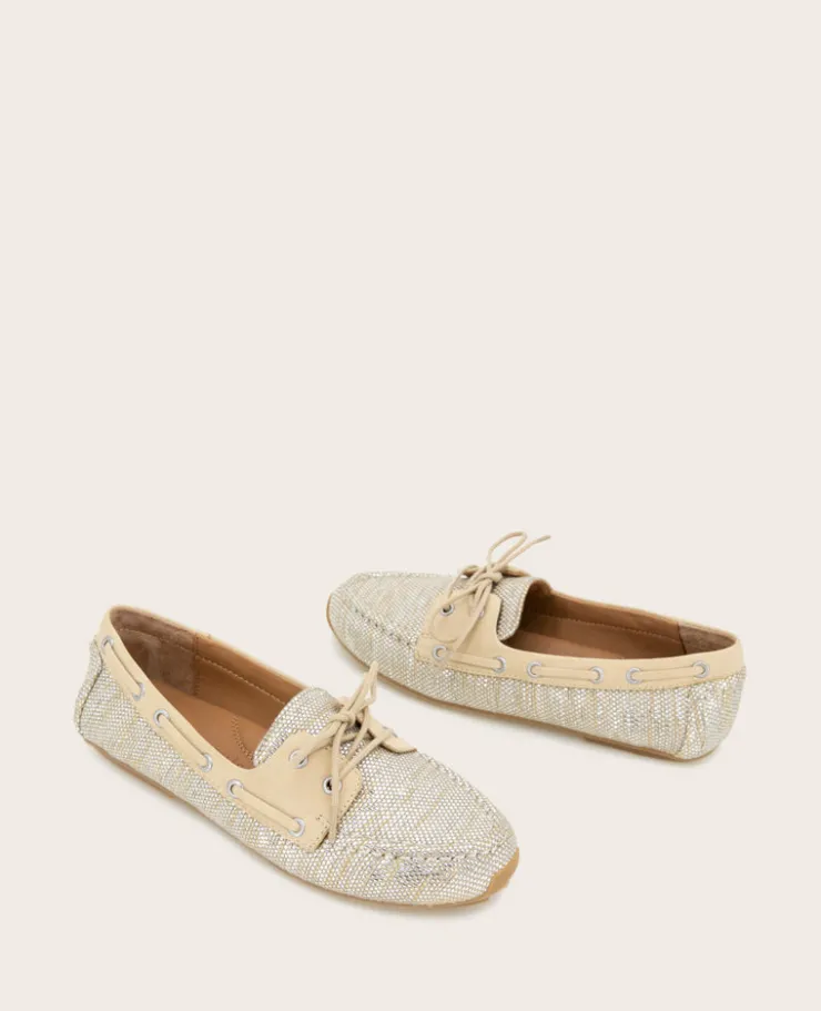 GENTLE SOULS - Marina Metallic Fabric Boat Shoe>Kenneth Cole Clearance