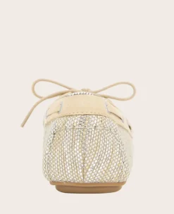 GENTLE SOULS - Marina Metallic Fabric Boat Shoe><noscript><img width=
