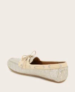 GENTLE SOULS - Marina Metallic Fabric Boat Shoe><noscript><img width=
