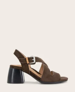 GENTLE SOULS - Mela Suede Cross Strap Sandal>Kenneth Cole Best