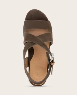 GENTLE SOULS - Mela Suede Cross Strap Sandal><noscript><img width=