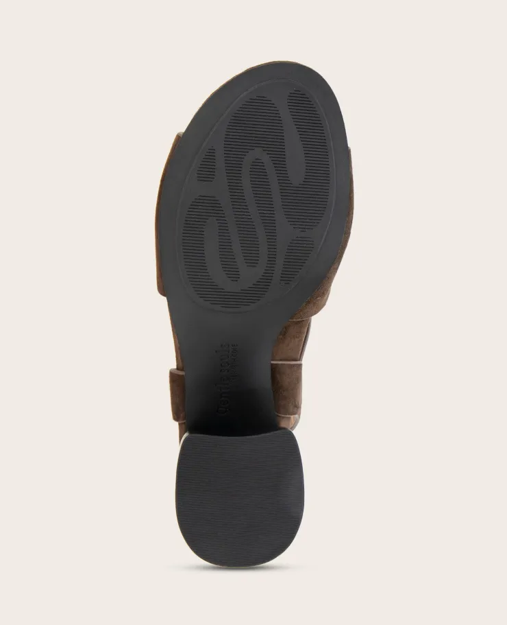 GENTLE SOULS - Mela Suede Cross Strap Sandal>Kenneth Cole Best