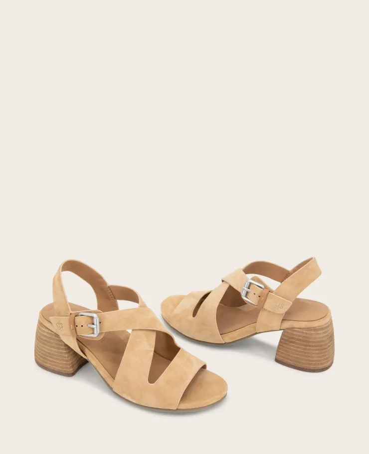 GENTLE SOULS - Mela Suede Cross Strap Sandal>Kenneth Cole Sale