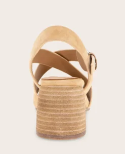 GENTLE SOULS - Mela Suede Cross Strap Sandal><noscript><img width=