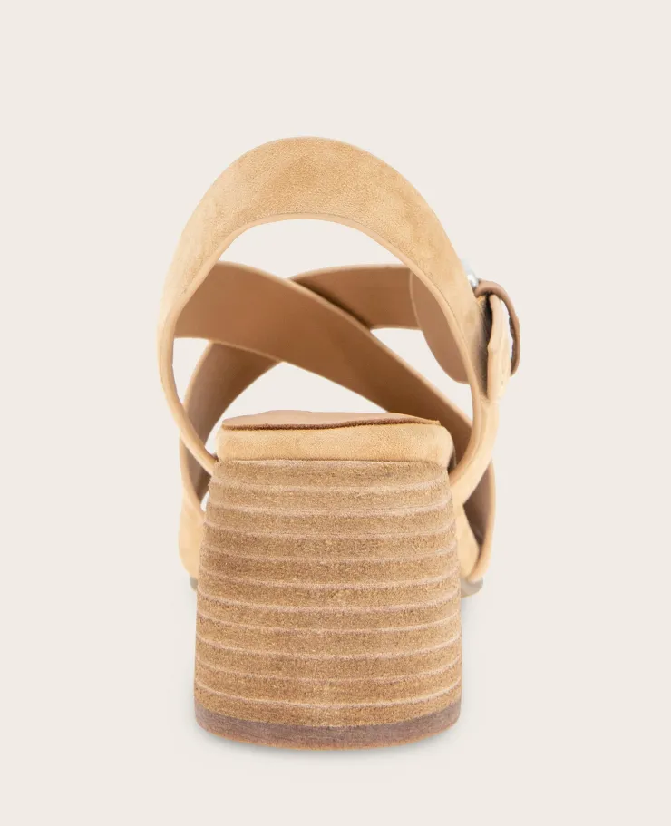 GENTLE SOULS - Mela Suede Cross Strap Sandal>Kenneth Cole Sale